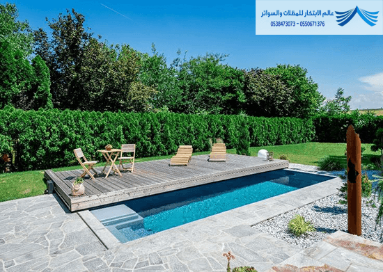 تغطيه مسابح بديل خشب